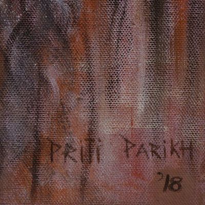 Alternate image for Signed Painting of a Sadhu in Earthtones from India Sadhu the Hermit I