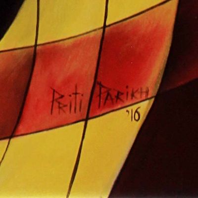 Alternate image for Abstract Profile Portrait of Hindu Deity Lord Ganesha Golden Serenity