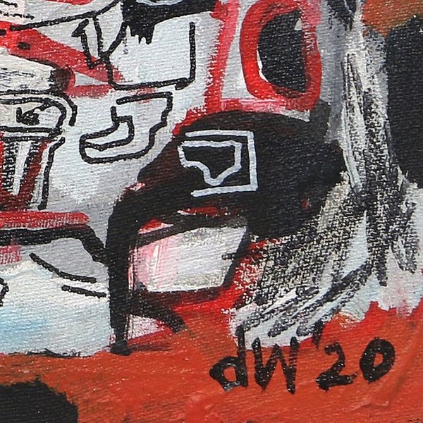 Alternate image for Signed Indonesian Acrylic Painting on Canvas The Protector II