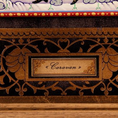 Alternate image for Painting in Traditional Uzbek Lacquer Miniature Art Style Caravan II