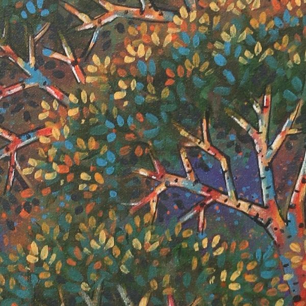 Alternate image for Signed Tree Painting on Canvas The Protector