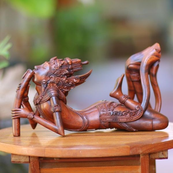 Alternate image for Hand Carved Cultural Sculpture Flute Player