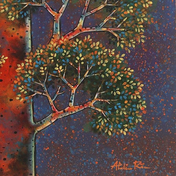 Alternate image for Signed Tree Painting on Canvas The Protector