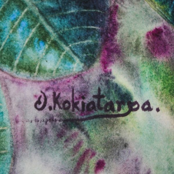 Alternate image for Stretched Floral Impressionist Watercolor Painting White Frangipani I