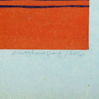 Alternate image for Moon and Birds Limited Edition Ink Print from Thailand Lunar Eclipse