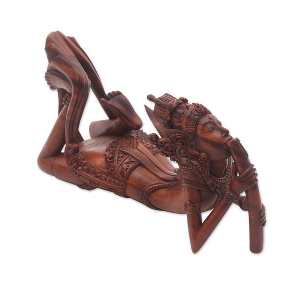 Alternate image for Hand Carved Cultural Sculpture Flute Player