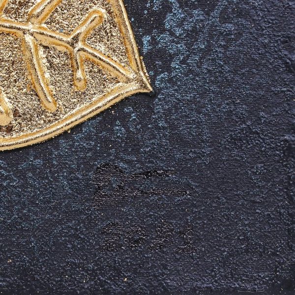 Alternate image for Acrylic and Gold Foil Triptych on Canvas Winter Wealth