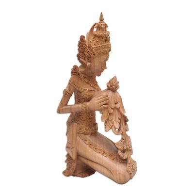 Alternate image for Hibiscus Wood Indonesian Goddess Sculpture Dewi Sri