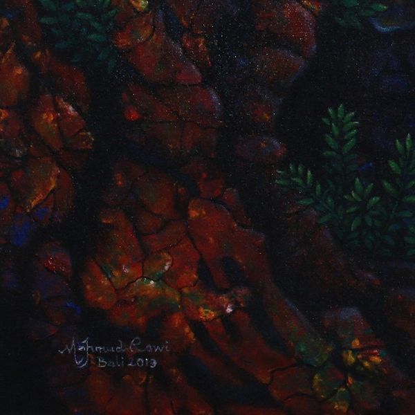 Alternate image for Signed Arowana-Themed Painting from Bali 9 Arowana II
