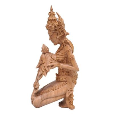 Alternate image for Hibiscus Wood Indonesian Goddess Sculpture Dewi Sri
