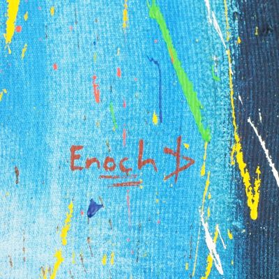 Alternate image for Signed Original Abstract Painting from Ghana Stars