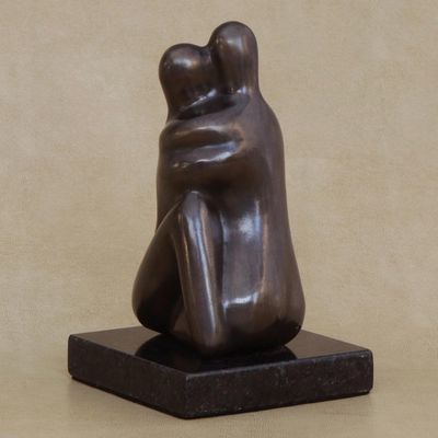 Alternate image for Romantic Bronze Fine Art Sculpture from Brazil Complicity