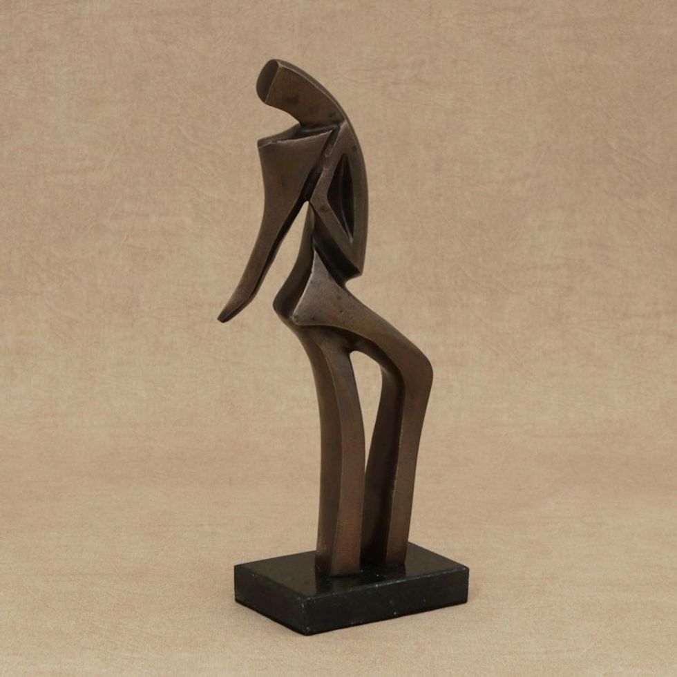 Signed Fine Art Sculpture of a Samba Dancer from Brazil 'Samba II'