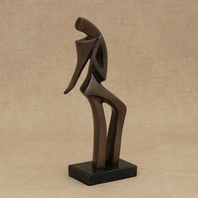 Alternate image for Signed Fine Art Sculpture of a Samba Dancer from Brazil Samba II