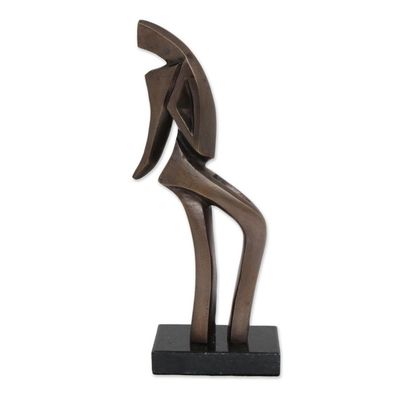 Alternate image for Signed Fine Art Sculpture of a Samba Dancer from Brazil Samba II