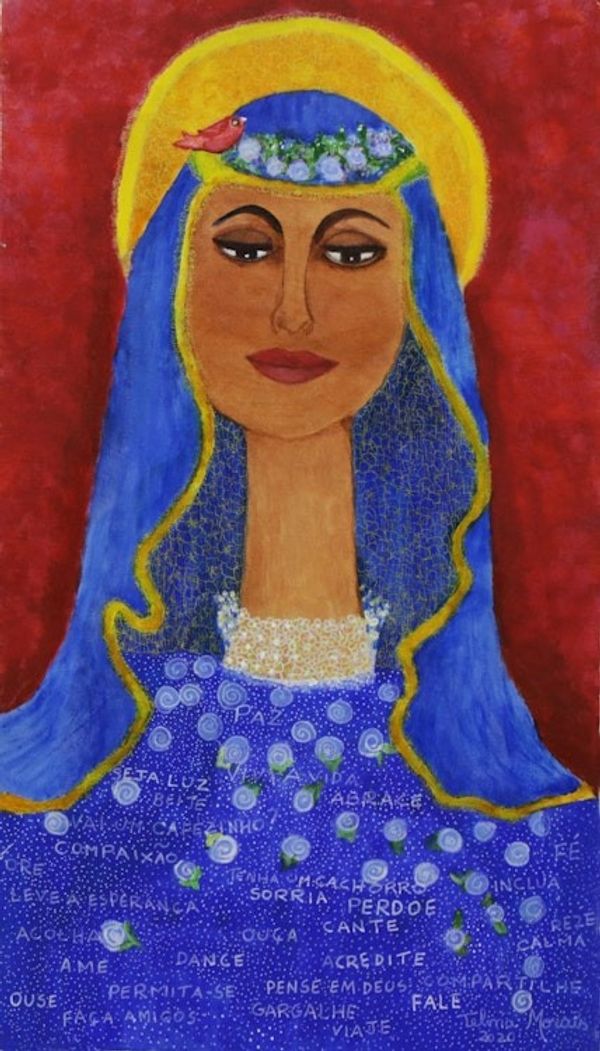 Alternate image for Original Naif Painting of Santa Dica Santa Dica