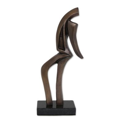 Alternate image for Signed Fine Art Sculpture of a Samba Dancer from Brazil Samba II