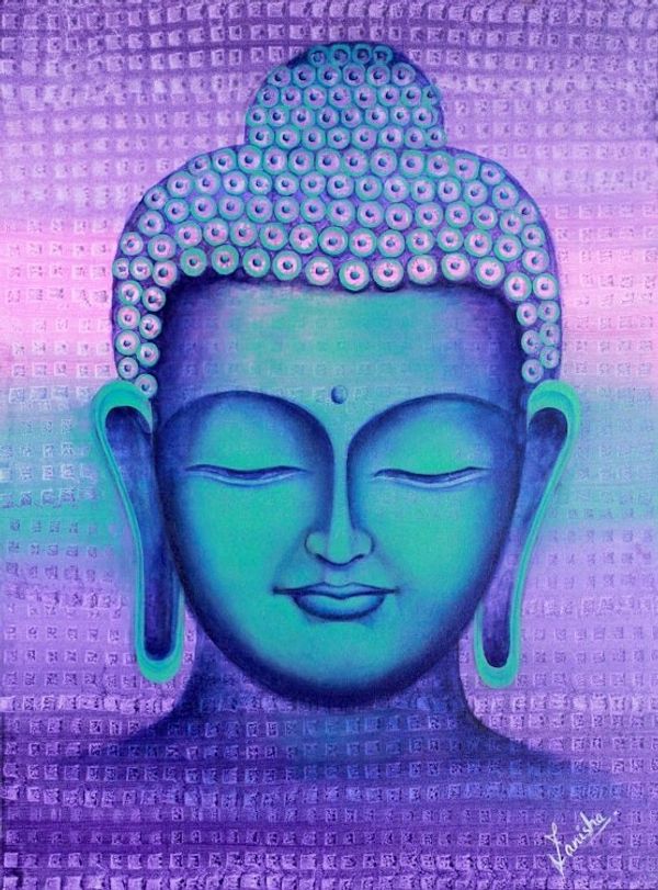 Image for Buddha Portrait Signed Buddhism Fine Art Enlightenment