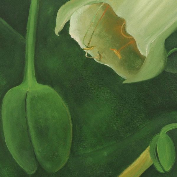 Alternate image for Signed Nature-Themed Painting of Flowers from India Natures Delight