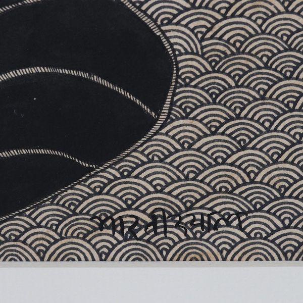 Alternate image for World Peace Project Buddhist Madhubani Style Painting India Nirvana-Buddha Peace