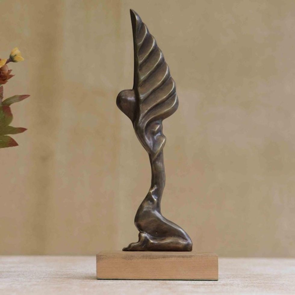 Limited-Edition Bronze Angel Sculpture 'Angel of Light II'