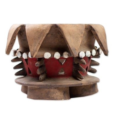 Alternate image for Handmade Decorative Ceremonial Style Vessel Teotihuacan Brazier