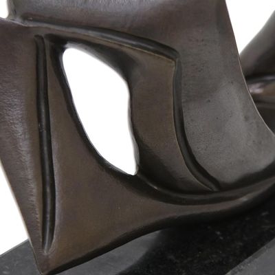 Alternate image for Signed Abstracted Mermaid Sculpture in Bronze on Granite Mermaid