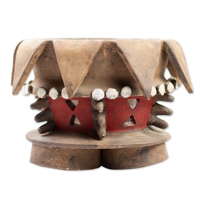 Alternate image for Handmade Decorative Ceremonial Style Vessel Teotihuacan Brazier