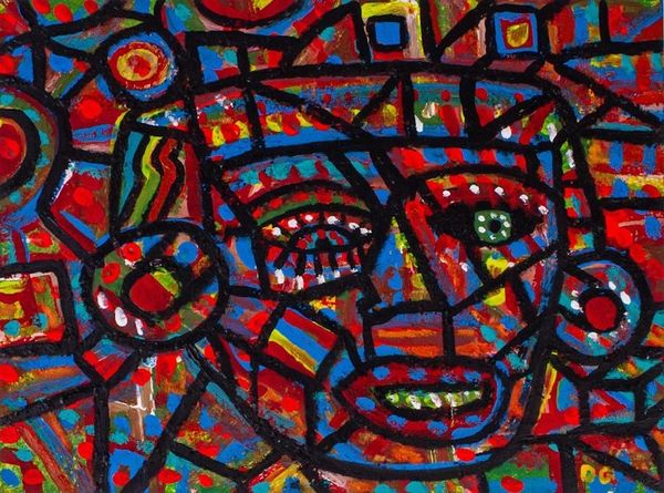 Alternate image for Cubist-Inspired Original Painting Caribbean Dream