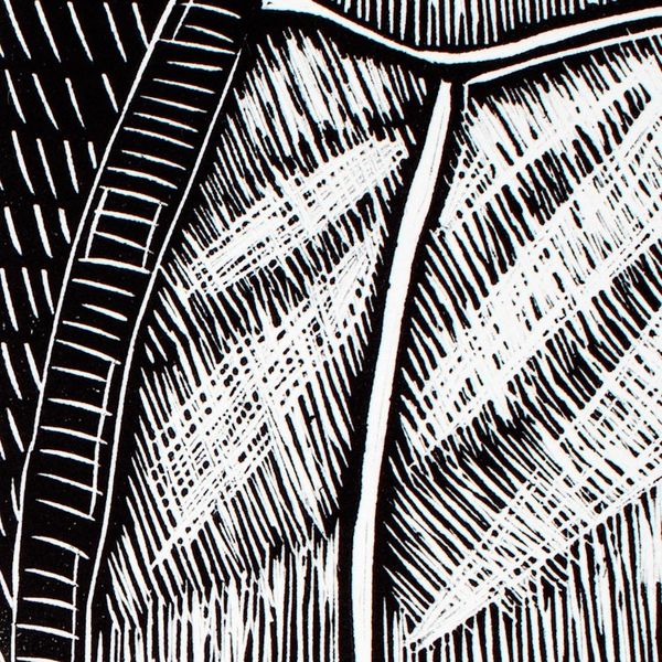 Alternate image for World Peace Project Linoleum Block Print of Loving Couple The Loving Ones