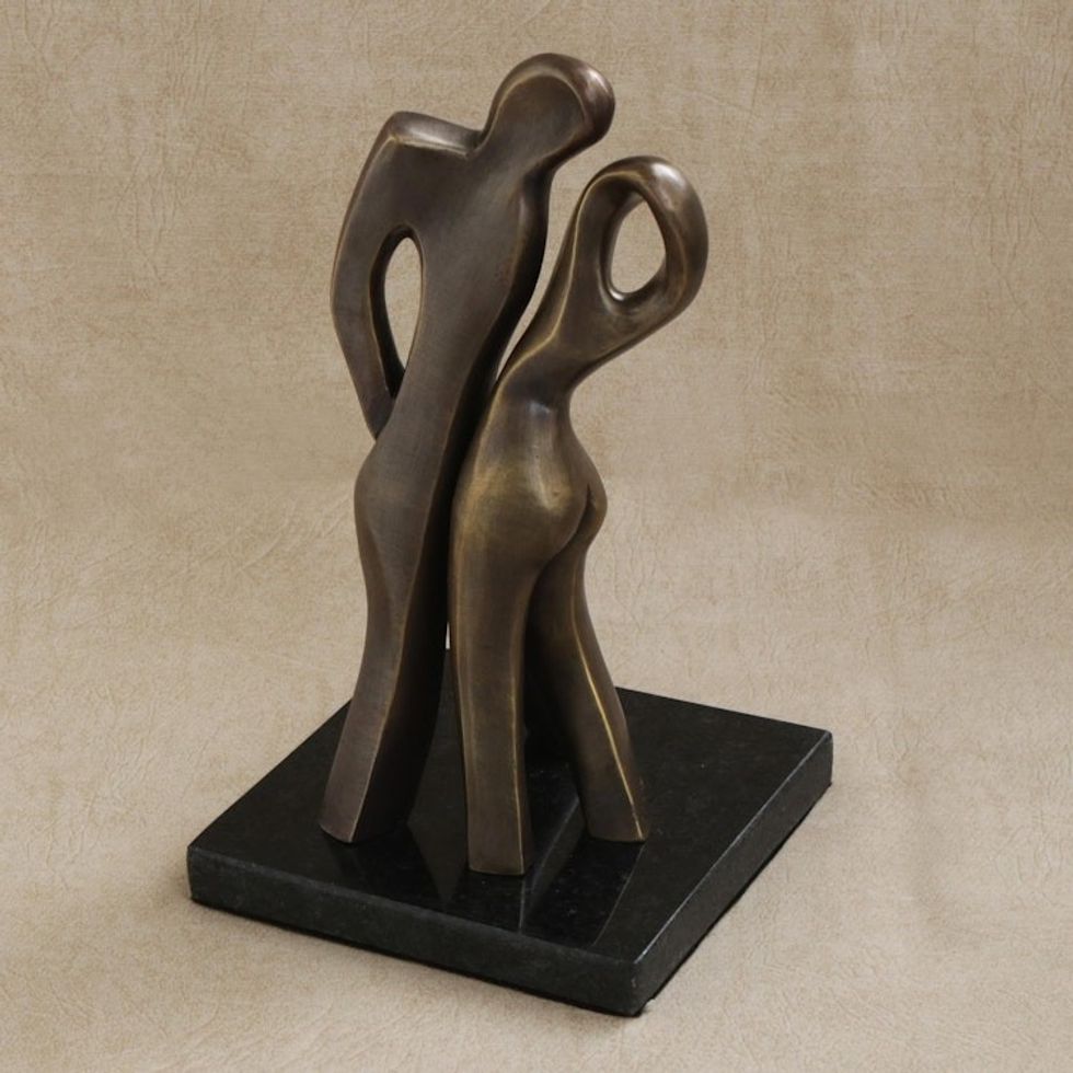 Couple Chemistry Signed Original Bronze Fine Art Sculpture 'Seduction'