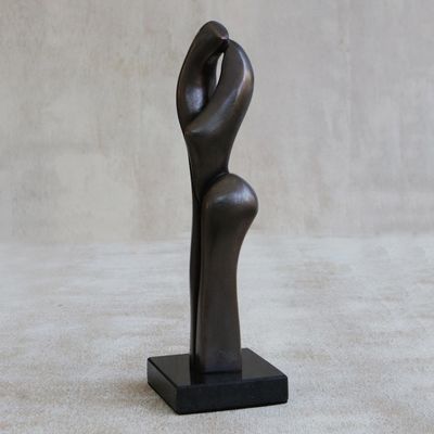 Alternate image for Bronze Sculpture of Souls Entwined Figures from Brazil Souls Entwined