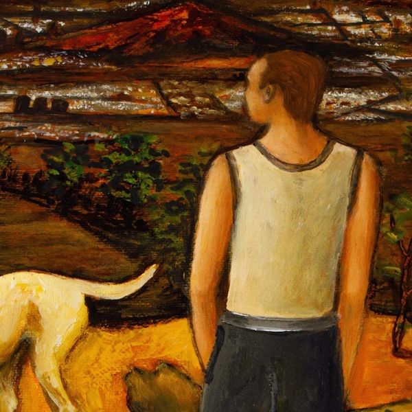 Alternate image for Original Signed Landscape Painting Big City