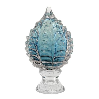 Alternate image for Drop-Shaped Art Glass Sculpture Crafted in Brazil Mystical Drop