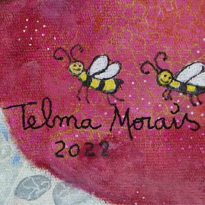 Alternate image for Acrylic on Canvas Portrait of a Woman in Naif Style Beauty Without Artifice