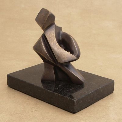 Alternate image for Artistic Bronze Abstract Sculpture from Brazil Dancing