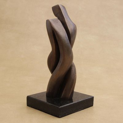 Alternate image for Signed Artistic Bronze Sculpture from Brazil Lovers