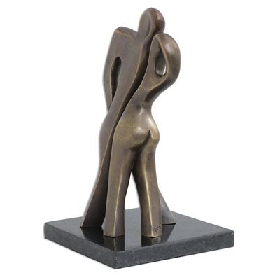 Alternate image for Couple Chemistry Signed Original Bronze Fine Art Sculpture Seduction
