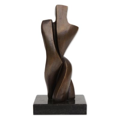 Alternate image for Signed Artistic Bronze Sculpture from Brazil Lovers