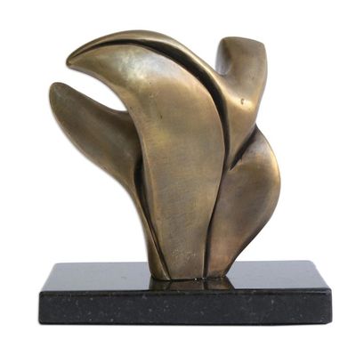 Alternate image for Bronze Sculpture of Flying Abstract Figure from Brazil Flight