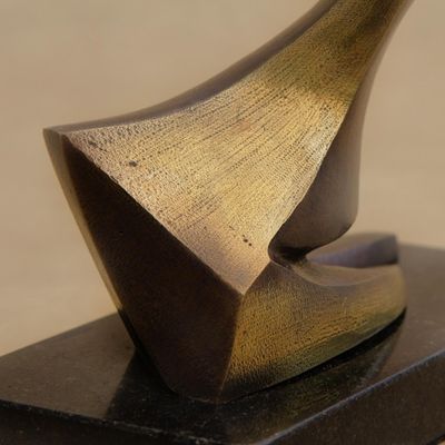 Alternate image for Signed Fine Art Abstract Sculpture from Brazil Solitary