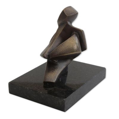 Alternate image for Artistic Bronze Abstract Sculpture from Brazil Dancing
