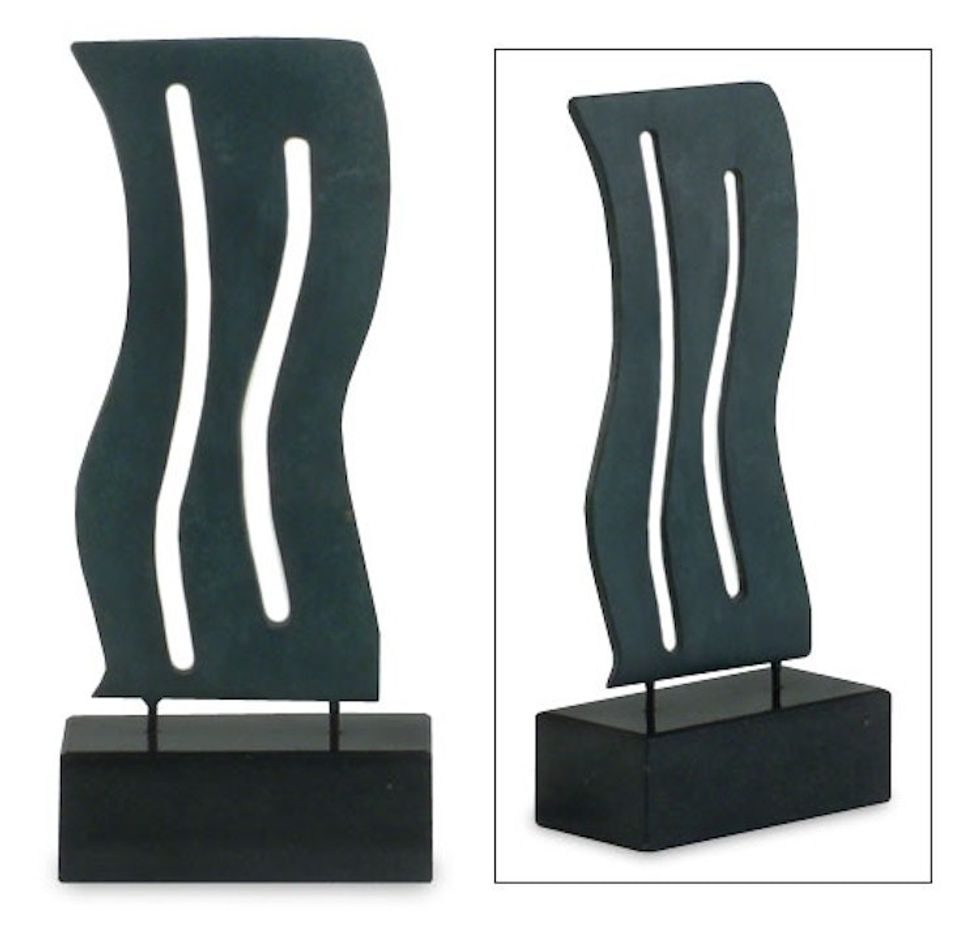 Bronze sculpture 'Curves'