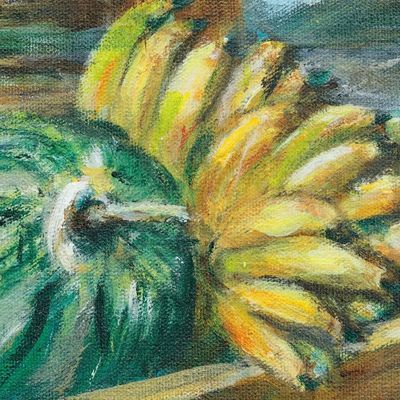 Alternate image for Sea Mountain Flower  Fruit Stand Acrylic Tropical Landscape Tropical Souvenir