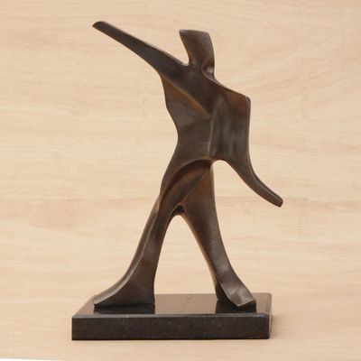 Alternate image for Hand Crafted Bronze Contemporary Sculpture of a Pitcher Pitcher