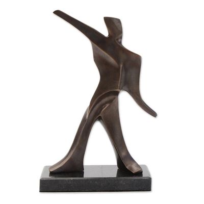 Alternate image for Hand Crafted Bronze Contemporary Sculpture of a Pitcher Pitcher