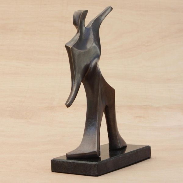Alternate image for Hand Crafted Bronze Contemporary Sculpture of a Pitcher Pitcher