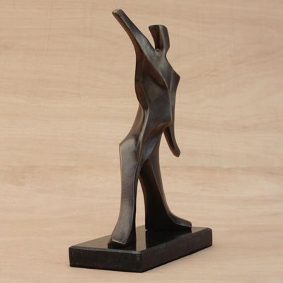 Alternate image for Hand Crafted Bronze Contemporary Sculpture of a Pitcher Pitcher