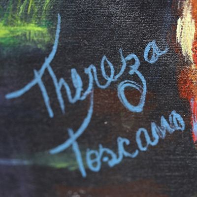 Alternate image for Acrylic on Canvas Painting of Amazon Rainforest with Birds Amazon Rainforest