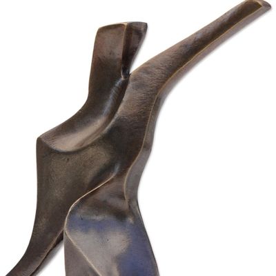 Alternate image for Hand Crafted Bronze Contemporary Sculpture of a Pitcher Pitcher